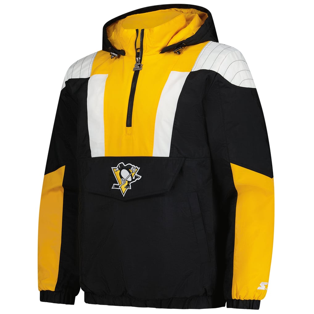  Pittsburgh Penguins Starter Charger Half-Zip Pullover Hoodie - Black